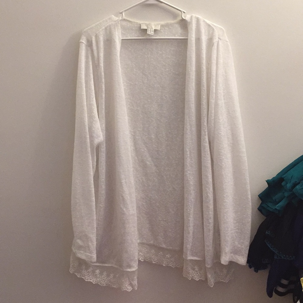 Light white cardigan